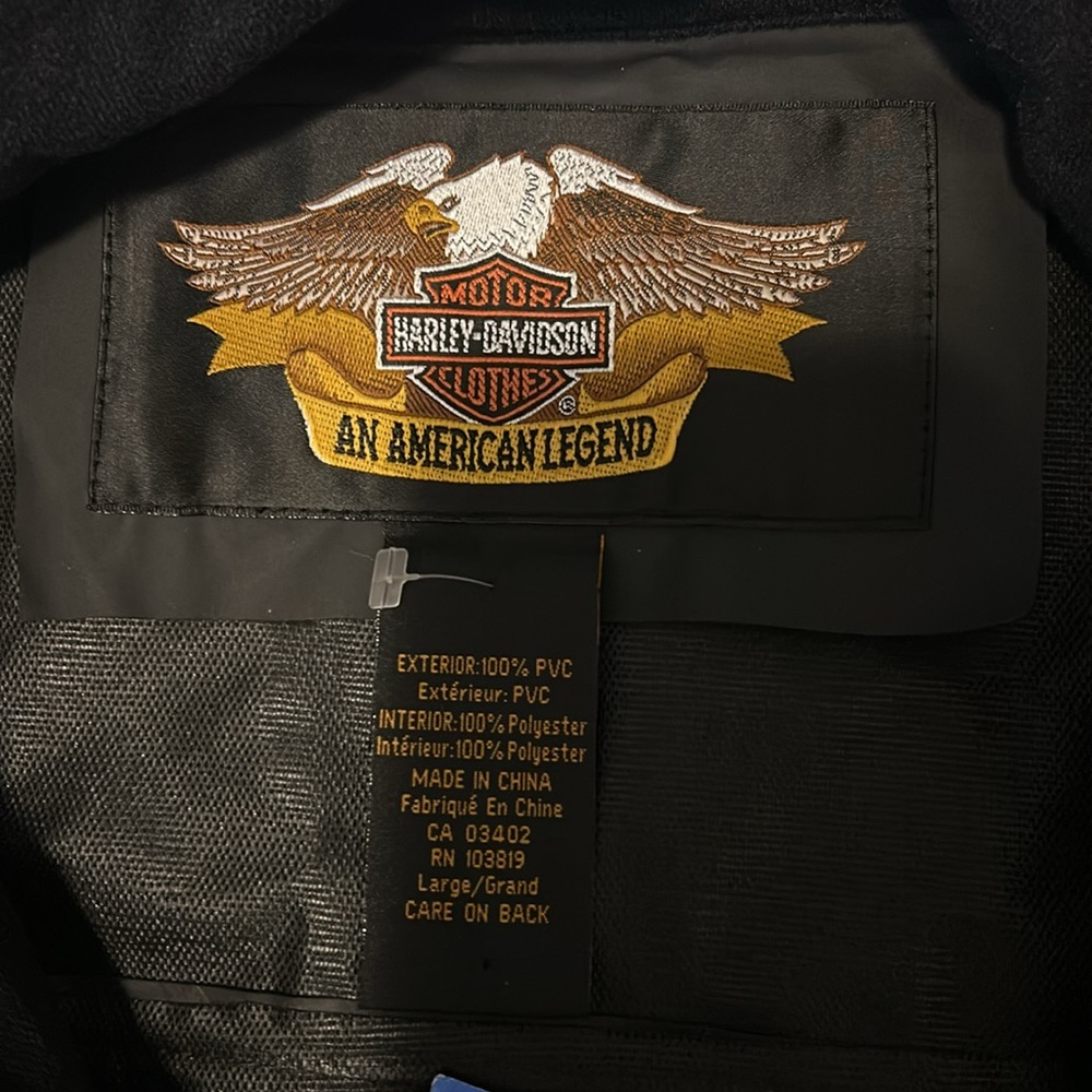 Harley Davidson, rain jacket. PVC - Picture 6 of 9